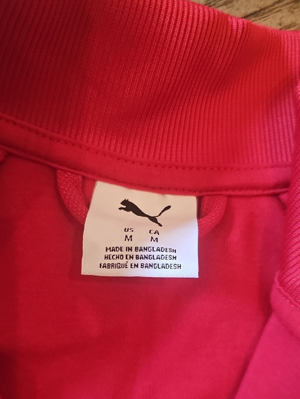Puma Red Zip-Up Track Jacket Size M Boys - Picture 4 of 14